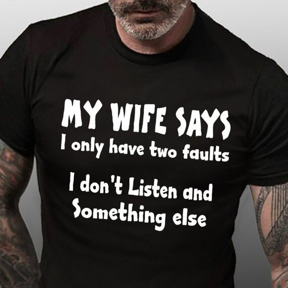 Other - I Don't Listen And Something Else Short Sleeve T-shirt
